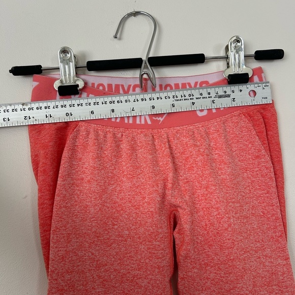 Gymshark Flex Cropped Leggings, Womens Size S, Pink Peach Coral - Picture 5 of 7